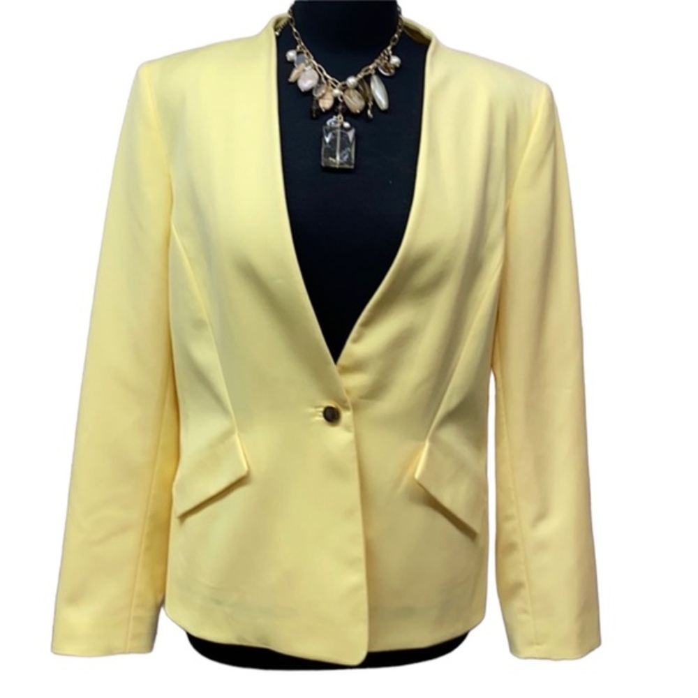 TAHARI Spring Yellow Blazer